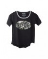 AC/DC Black Flower Ringer T-Shirt $4.30 Shirts