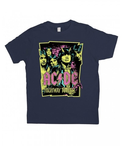 AC/DC Kids T-Shirt | Highway To Hell Neon Design Kids Shirt $10.10 Kids