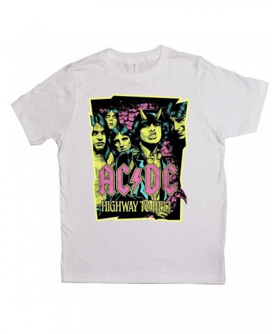 AC/DC Kids T-Shirt | Highway To Hell Neon Design Kids Shirt $10.10 Kids