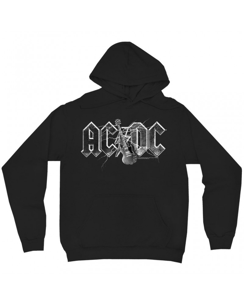 AC/DC Hoodie | Guitar Lightning Logo Hoodie $15.18 Sweatshirts