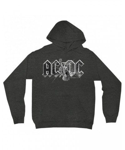 AC/DC Hoodie | Guitar Lightning Logo Hoodie $15.18 Sweatshirts