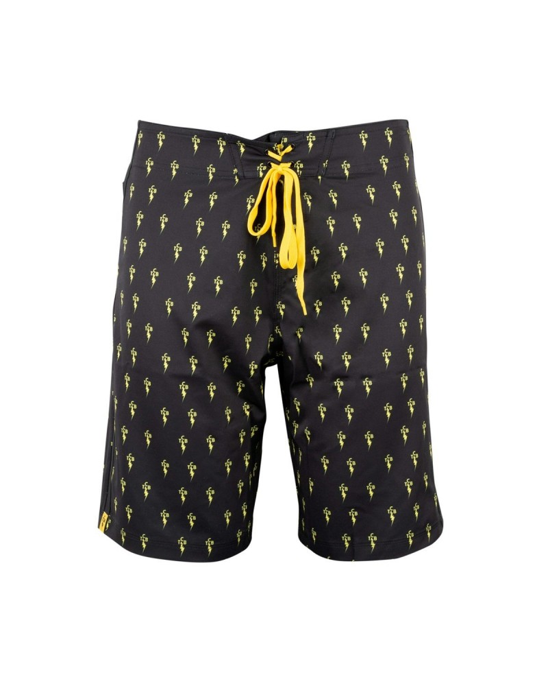 Elvis Presley TCB Board Shorts - Black and Yellow $11.73 Shorts