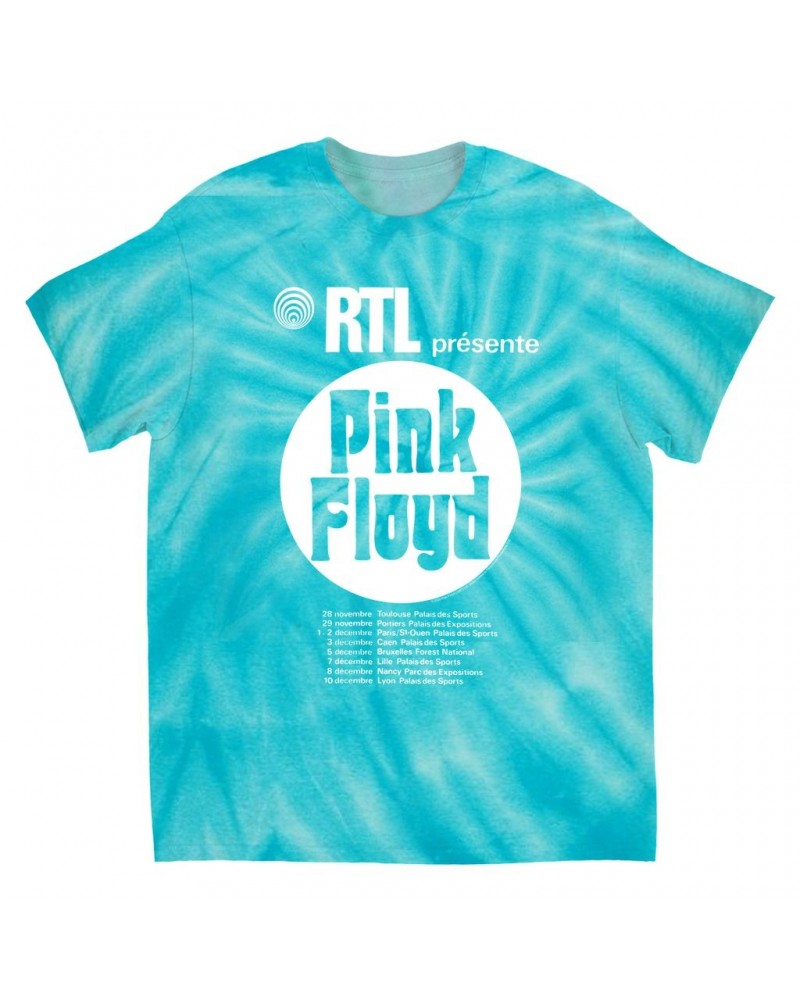 Pink Floyd T-Shirt | RTL Presente Concert Flyer Tie Dye Shirt $11.59 Shirts