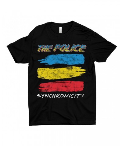 The Police T-Shirt | Synchronicity Album Image Remix Distressed Shirt $10.73 Shirts