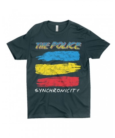 The Police T-Shirt | Synchronicity Album Image Remix Distressed Shirt $10.73 Shirts