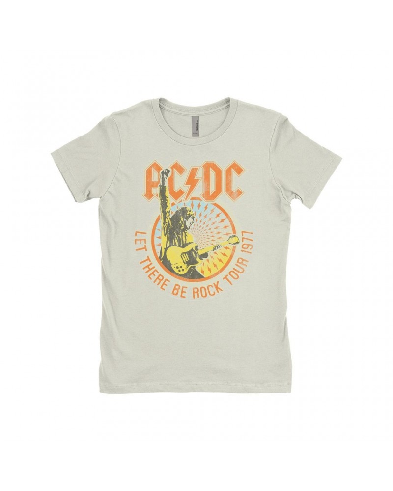 AC/DC Ladies' Boyfriend T-Shirt | Let There Be Rock Tour 1977 Shirt $7.98 Shirts