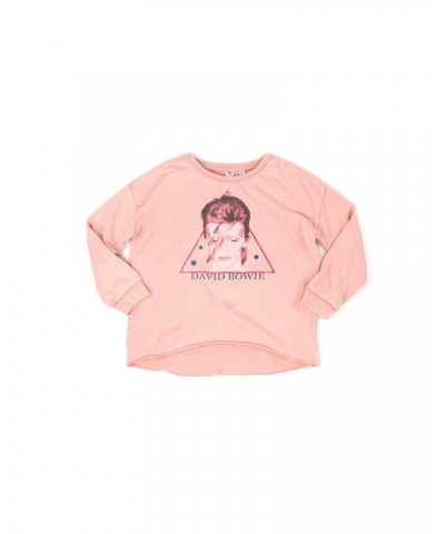 David Bowie Pink Aladdin Sane Youth Crewneck $15.40 Sweatshirts