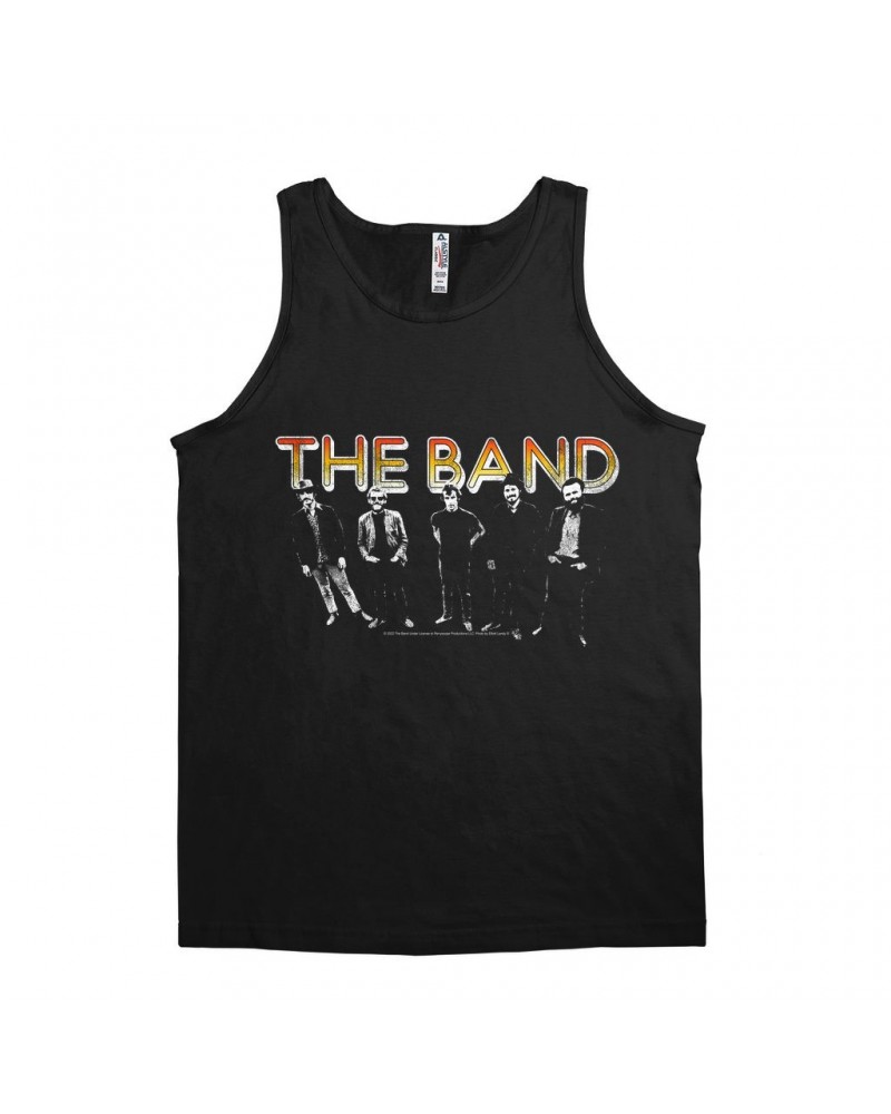 The Band Unisex Tank Top | Group Photo And Sunrise Logo Distressed Shirt $9.73 Shirts