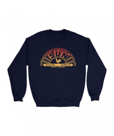 Sun Records Sweatshirt | Red Ombre Logo Sweatshirt $13.63 Sweatshirts