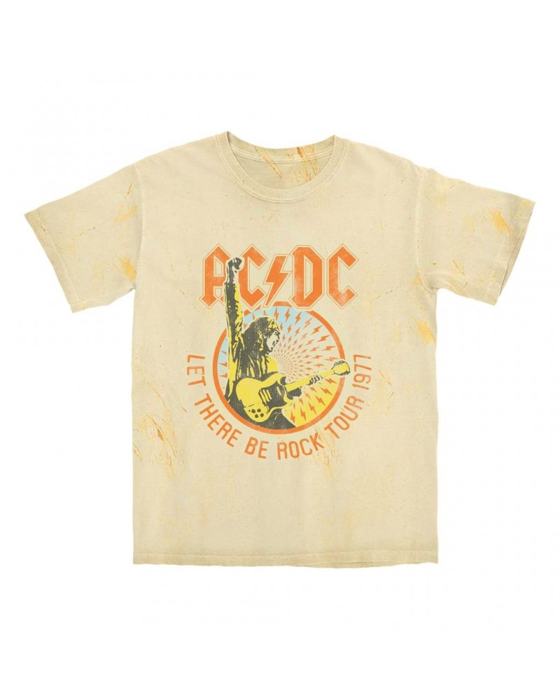 AC/DC T-shirt | Let There Be Rock Tour 1977 Color Blast Shirt $9.58 Shirts