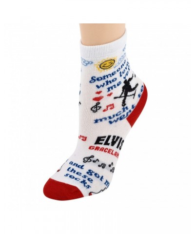 Elvis Presley Child Notes White/Red Socks $1.41 Footware