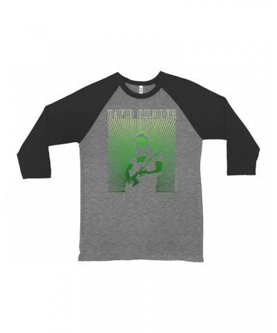 David Gilmour 3/4 Sleeve Baseball Tee | Green Young Ombre Shirt $14.38 Shirts