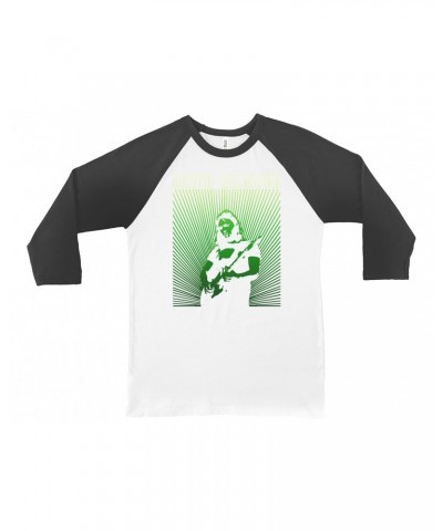 David Gilmour 3/4 Sleeve Baseball Tee | Green Young Ombre Shirt $14.38 Shirts