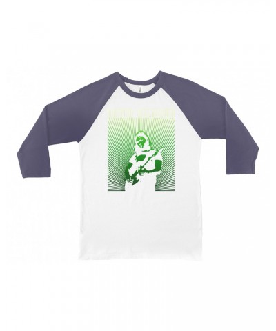 David Gilmour 3/4 Sleeve Baseball Tee | Green Young Ombre Shirt $14.38 Shirts