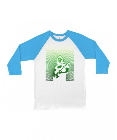 David Gilmour 3/4 Sleeve Baseball Tee | Green Young Ombre Shirt $14.38 Shirts