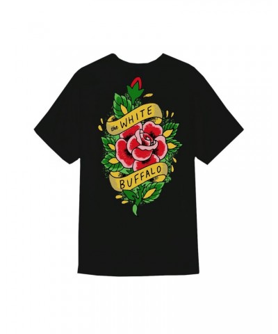 The White Buffalo Rose Tattoo Black T-Shirt $8.00 Shirts