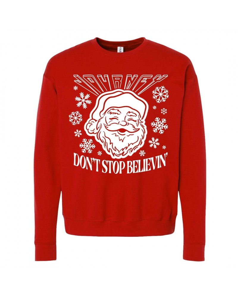 Journey Don't Stop Believin' Santa Crewneck $22.55 Sweatshirts