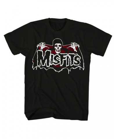 Misfits T-Shirt | Batfiend Skull And Wings Logo Shirt $3.59 Shirts