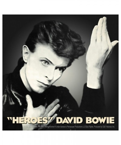 David Bowie Heroes 4"x4" Sticker $0.98 Accessories