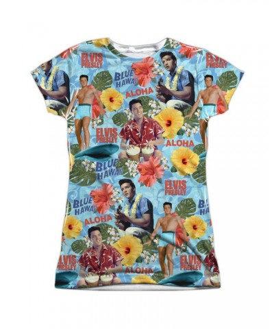 Elvis Presley Junior's T Shirt | SURF'S UP Sublimated Tee $6.08 Shirts