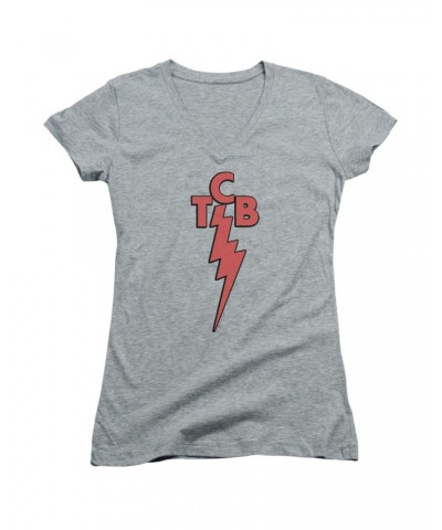 Elvis Presley Junior's V-Neck Shirt | TCB Junior's Tee $8.64 Shirts