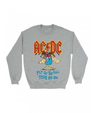 AC/DC Sweatshirt | Fly On The Wall Tour 1985-1986 Sweatshirt $11.18 Sweatshirts