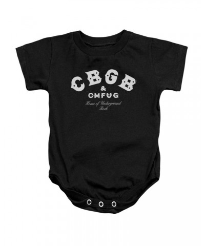 Cbgb Baby Onesie | CLASSIC LOGO Infant Snapsuit $8.28 Kids