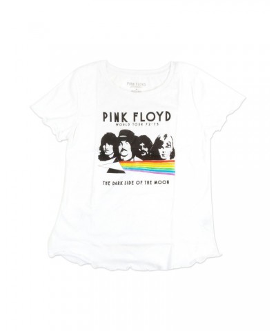 Pink Floyd Dark Side of the Moon Prism With Band White T-Shirt $5.75 Shirts