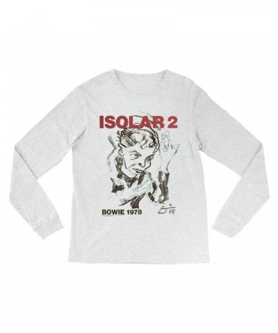 David Bowie Heather Long Sleeve Shirt | Isolar 2 1978 Concert Poster Shirt $12.88 Shirts