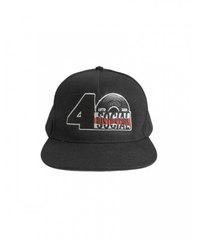 Social Distortion 40th Anniversary Logo Snapback Hat (Black) $10.08 Hats