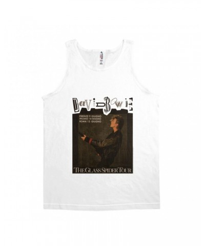 David Bowie Unisex Tank Top | The Glass Spider European Tour Shirt $10.73 Shirts