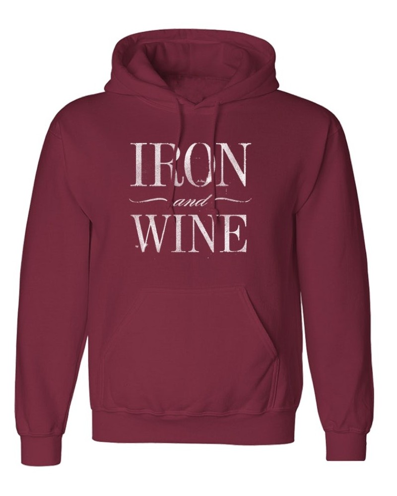 Iron & Wine Iron Over Wine Pullover Hoodie $14.40 Sweatshirts