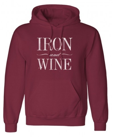 Iron & Wine Iron Over Wine Pullover Hoodie $14.40 Sweatshirts