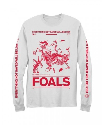 Foals Floral Album Box White Longsleeve T-Shirt $17.74 Shirts