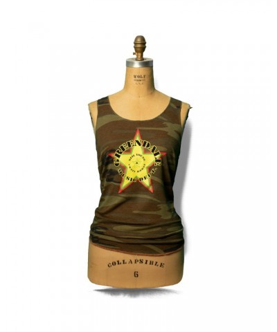 Neil Young Soft Organic Greendale Star Women's Camouflage Tank Top $20.00 Shirts