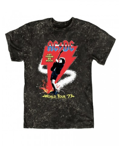 AC/DC T-shirt | Let There Be Rock World Tour 1977 Mineral Wash Shirt $11.98 Shirts