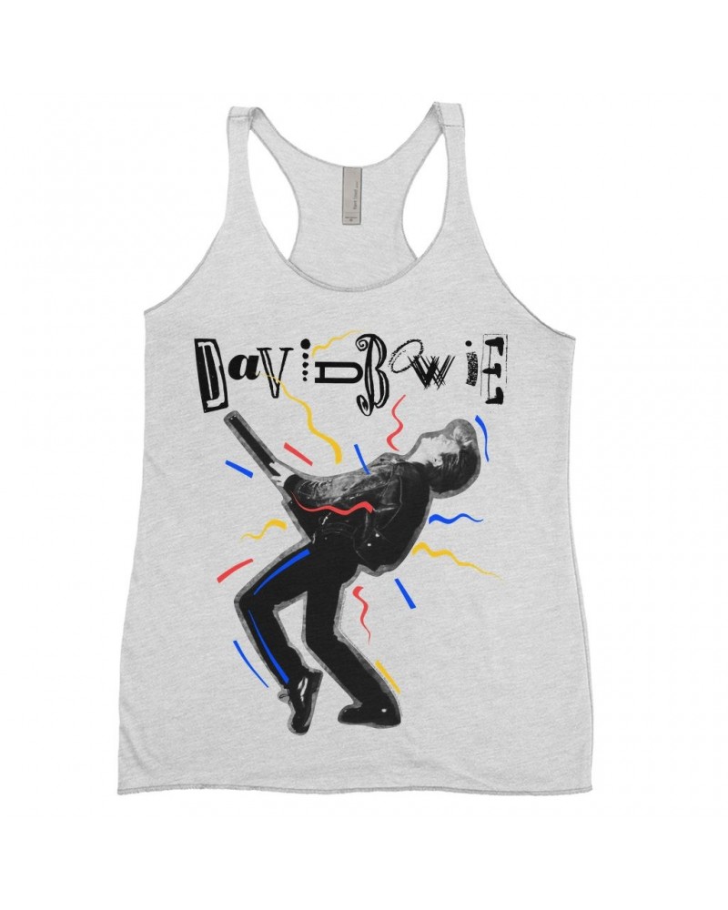 David Bowie Ladies' Tank Top | The Glass Spider Tour Colorful Image Shirt $13.61 Shirts