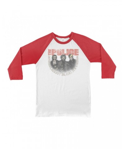 The Police 3/4 Sleeve Baseball Tee | JFK Statium 1983 Concert Distressed Shirt $10.18 Shirts