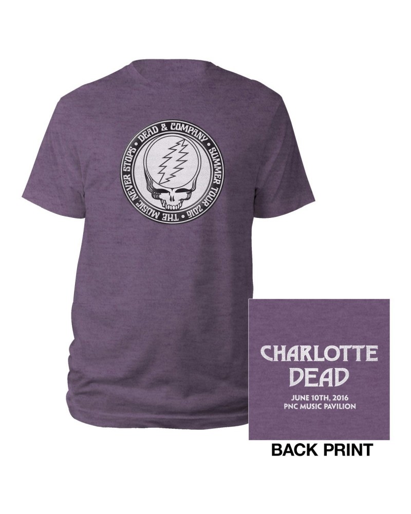 Dead & Company Charlotte NC Stealie Event Tee $18.00 Shirts