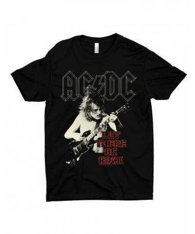 AC/DC T-Shirt | Angus Young Let There Be Rock Distressed Shirt $9.73 Shirts