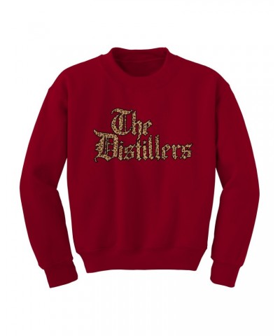 The Distillers Leopard Logo Red Crewneck Sweatshirt $12.00 Sweatshirts