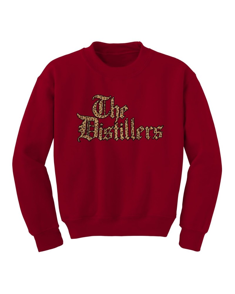 The Distillers Leopard Logo Red Crewneck Sweatshirt $12.00 Sweatshirts