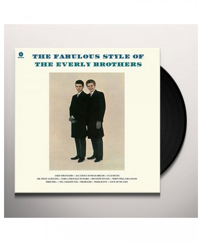 The Everly Brothers FABULOUS STYLE OF Vinyl Record - UK Release $7.99 Vinyl