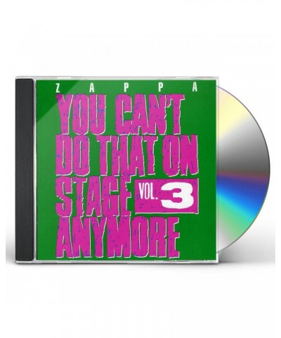 Frank Zappa YOU CAN'T DO THAT ON STAGE ANYMORE 3 CD $4.93 CD