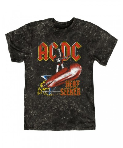 AC/DC T-shirt | Heat Seeker Album Design Mineral Wash Shirt $14.38 Shirts